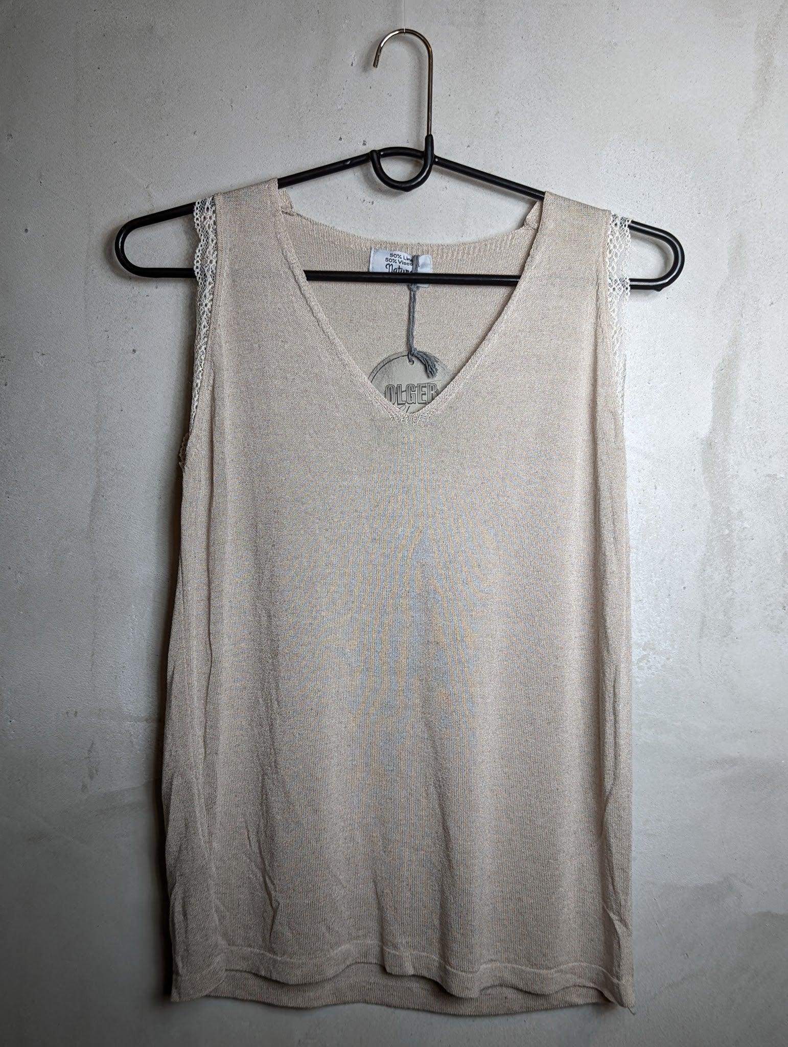 Olger - Leinentop - kolibri-ulm.de - Damen, Oberteile, SS22, Textilien, Top, Tops