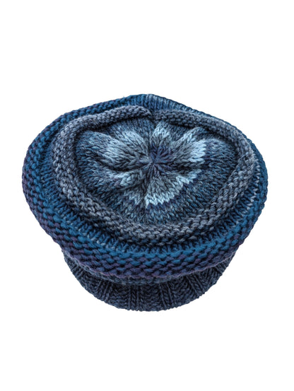 Gebeana - Ballon mehrfarbig mit Schirm & Fleecefutter - kolibri-ulm.de - Accessoires, Damen, Kappe, Kappen, Kopfbedeckung, Mütze, Mützen, Strick, Textilien, WS22