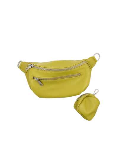 Crossbodybag mittelgroß mit zwei Reißverschlüssen und kleinem Geldbeutel extra