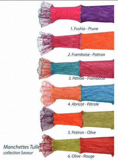 Manchettes longues Tulle