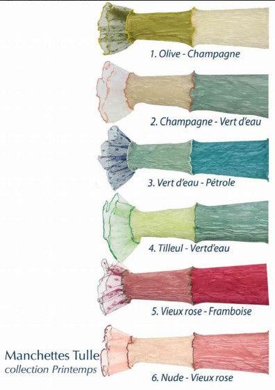 Manchettes longues Tulle
