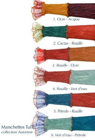 Monika - Lange Stulpen Manchettes Tulle - kolibri-ulm.de - Accessoires, Damen, Stulpen, WS22