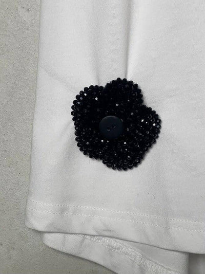 Brosche Flower Plü black Einheitsgröße 