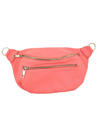 Kolibri Ulm - Crossbodybag mittelgroß mit zwei Reißverschlüssen und kleinem Geldbeutel extra - kolibri-ulm.de - Accessoires, Damen, Handtasche, Leder, Ledergeldbeutel, Ledertasche, Ledertaschen, WS21