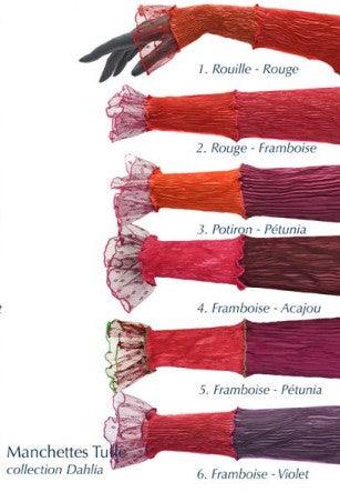 Monika - Lange Stulpen Manchettes Tulle - kolibri-ulm.de - Accessoires, Damen, Stulpen, WS22