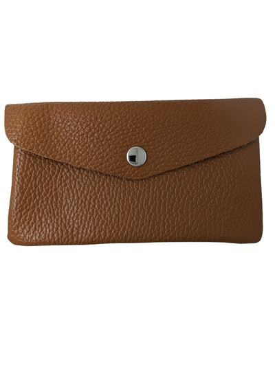 Geldbörse mit Klappe groß Geldbörse Kolibri Ulm Cognac 