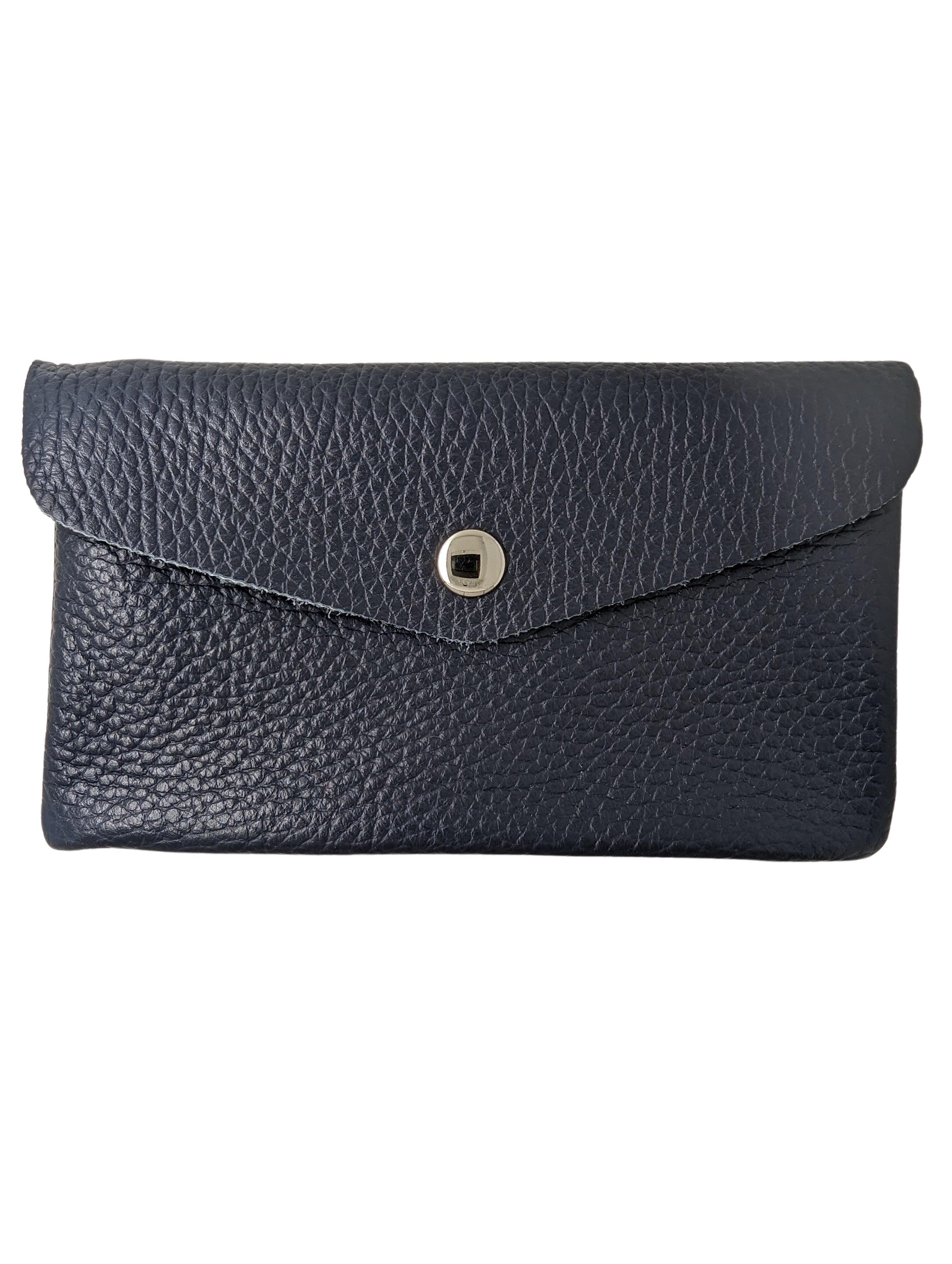 Geldbörse mit Klappe groß Geldbörse Kolibri Ulm Marine 