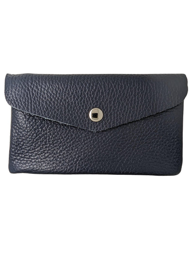 Geldbörse mit Klappe groß Geldbörse Kolibri Ulm Marine 