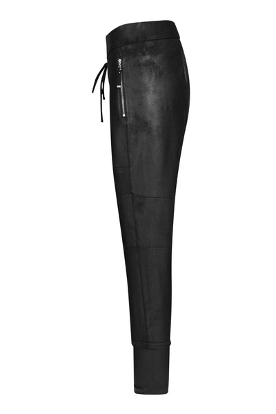 Raffaello Rossi - Hose Candy Leather Jersey in Schwarz - kolibri-ulm.de - Damen, Hose, Hosen, WS21