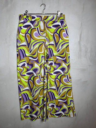 Hose Jolie 7/8 Art Print Hose Raffaello Rossi 078 green graphical 36 