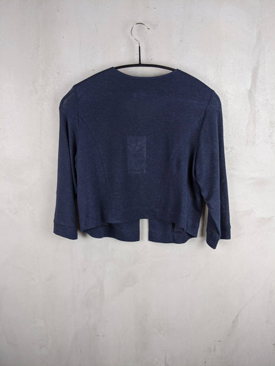 Ellen Eisemann - Jacke Ivana - kolibri-ulm.de - blau, Bolero, Damen, Jacke, marine, rot