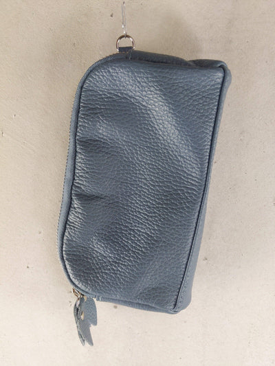 Kolibri Ulm - Kleine Ledertasche mit doppeltem Reißverschluss - kolibri-ulm.de - Accessoires, Bag, Handtasche, Handytasche, Leder, Ledertadsche, Ledertasche, Ledertaschen, Tasche