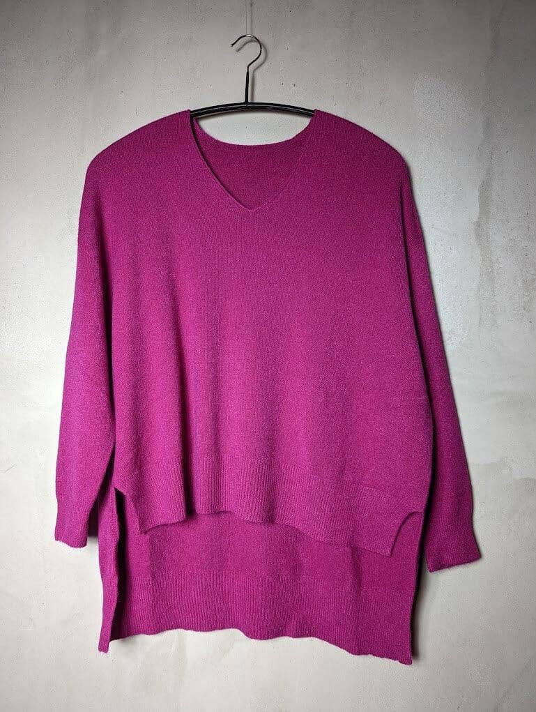 Nahtloser Pullover Pullover Farfalla Einheitsgröße Prune 