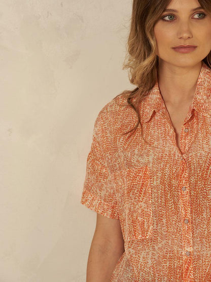 Nile - Blouse Cotton Silk - kolibri-ulm.de - Bluse, Blusen, Damen, Oberteile, SS22, Textilien