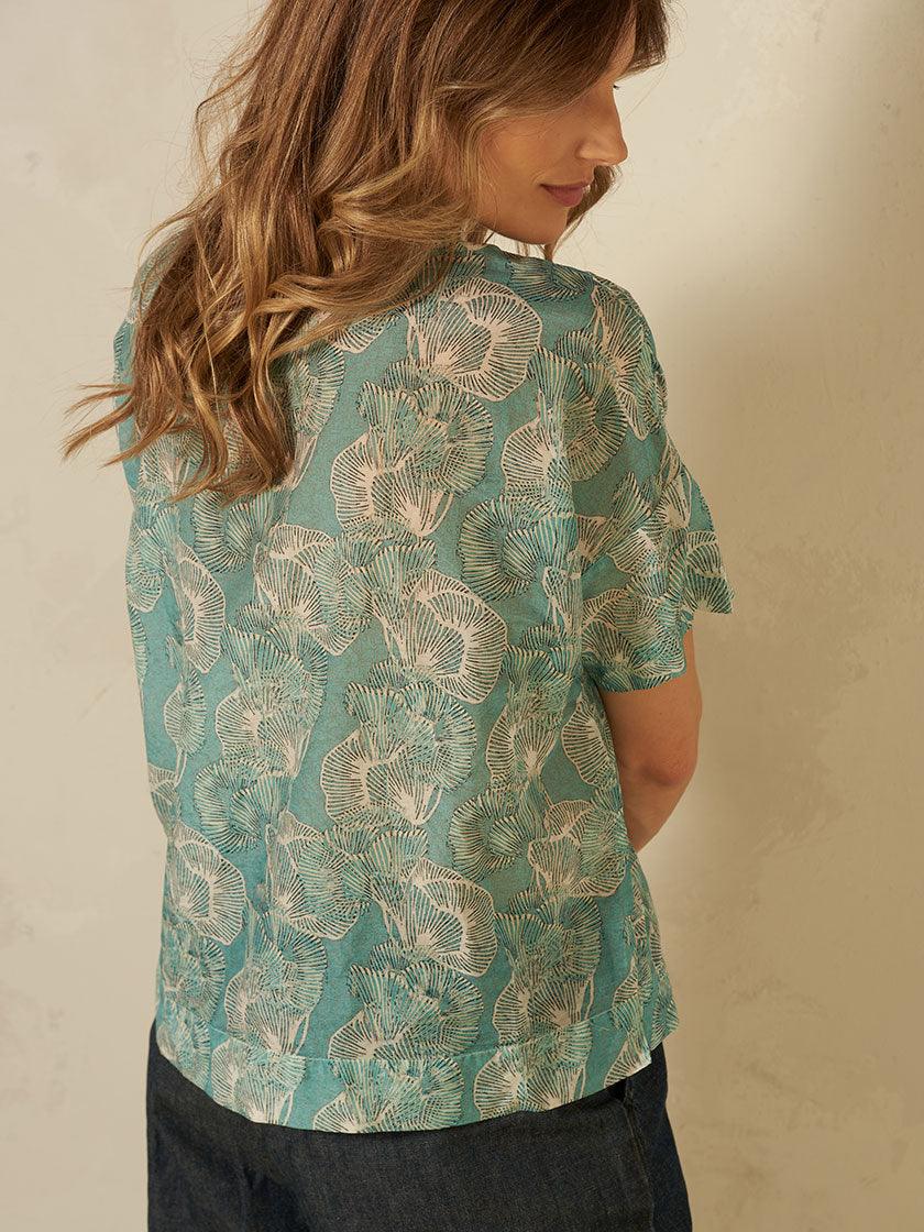 Nile - Blouse Cotton Silk - kolibri-ulm.de - Bluse, Blusen, Damen, Oberteile, SS22, Textilien