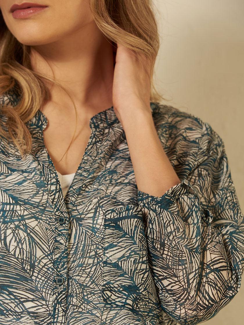 Nile - Tunic Cotton Silk - kolibri-ulm.de - Damen, Oberteile, SS22, Textilien, Tunika, Tunikas