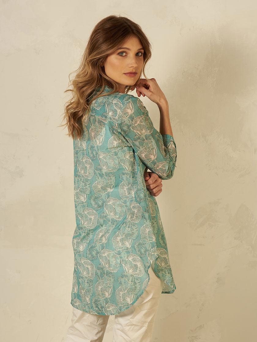 Nile - Tunic Cotton Silk - kolibri-ulm.de - Damen, Oberteile, SS22, Textilien, Tunika, Tunikas