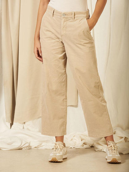 Nile - Hose Culotte Ankle Velvet - kolibri-ulm.de - Damen, Denim, Hose, Hosen, Jeans, WS21