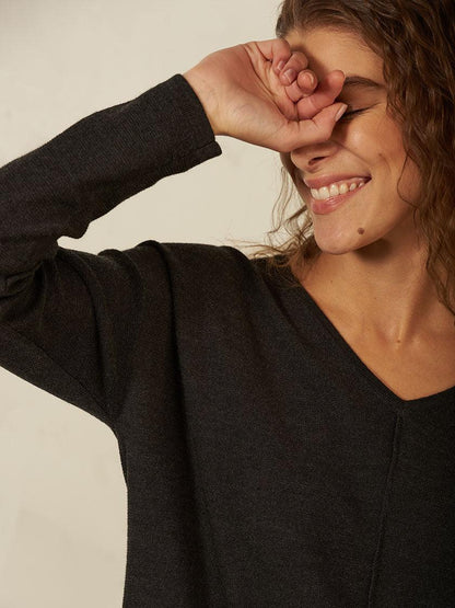 Nile - Pullover Knit Merino - kolibri-ulm.de - Damen, Oberteile, Pulli, Pullover, Tunika, WS21