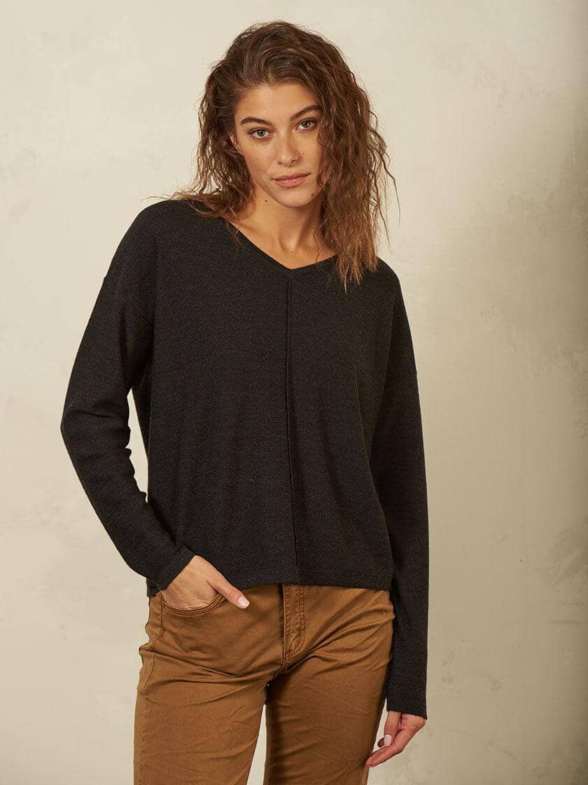 Nile - Pullover Knit Merino - kolibri-ulm.de - Damen, Oberteile, Pulli, Pullover, Tunika, WS21