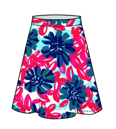 Rock Jusaro Rock Fox's s055 Blau-Rot Blume 36 