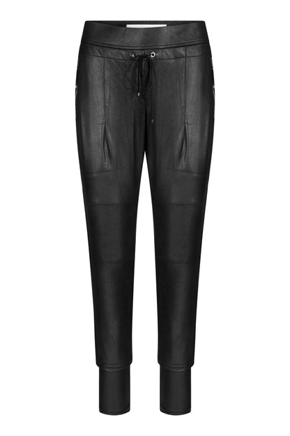 Raffaello Rossi - Hose Candy Leather Jersey in Schwarz - kolibri-ulm.de - Damen, Hose, Hosen, WS21