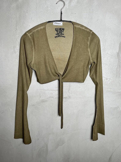 Top zum Binden Top Grace 830 Olive S 