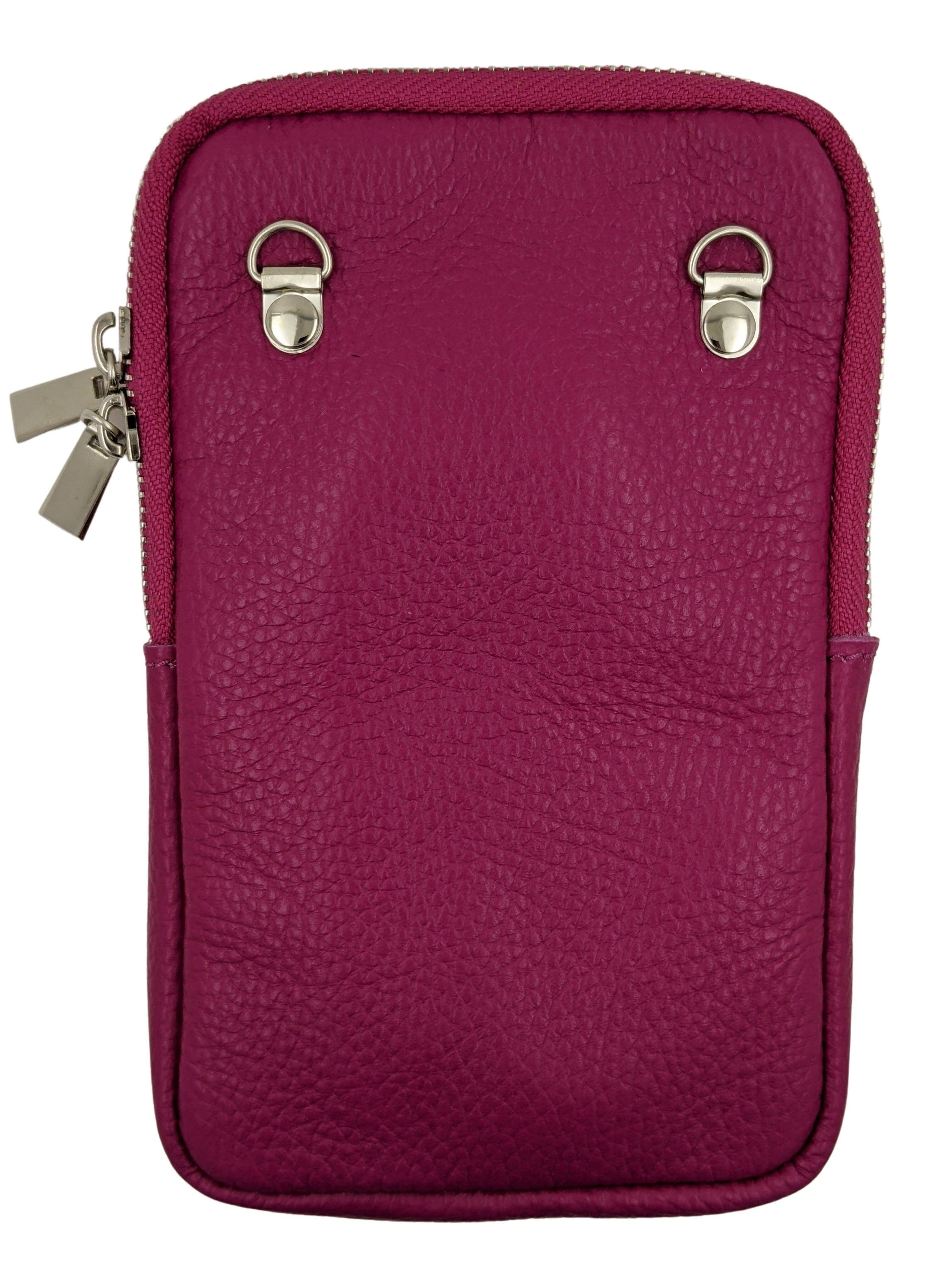 Kolibri Ulm - Umhängetasche Handy Uni in groß - kolibri-ulm.de - Accessoires, Damen, Handtasche, Handy, Handytasche, Leder, Ledertasche