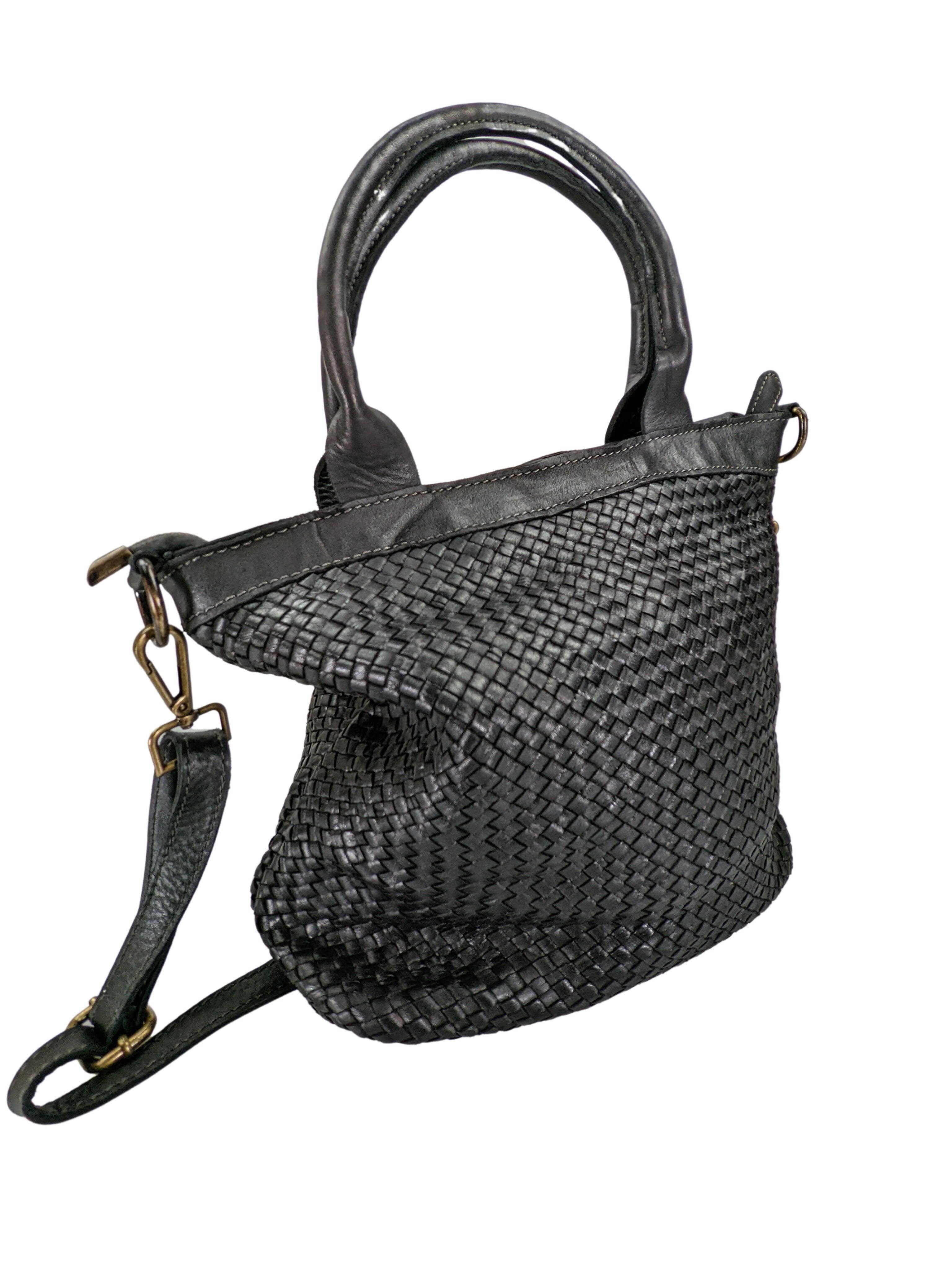 Kolibri Ulm - Waschleder Handtasche Geflochten - kolibri-ulm.de - Accessoires, Damen, Handtasche, Handtaschen, SS22, Tasche, Taschen