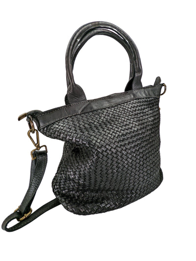 Kolibri Ulm - Waschleder Handtasche Geflochten - kolibri-ulm.de - Accessoires, Damen, Handtasche, Handtaschen, SS22, Tasche, Taschen