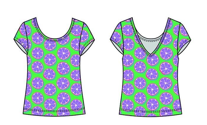 Wendeshirt Jawenda Shirt Fox's s040 Violett Früchte 34 