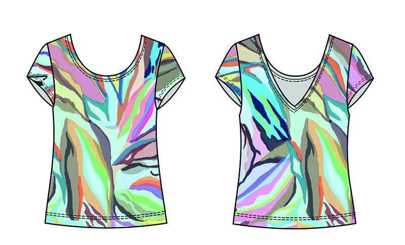 Wendeshirt Jawenda Shirt Fox's s050 Hellblau abstrakt 34 